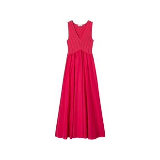 Twinset Maxi-jurk - Dames - Maxi kleedjes - Roze - M - Kleedjes