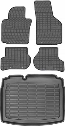 OEM Juego De Alfombrillas De Goma Para Coche Y Alfombrilla Para Maletero Para Volkswagen Golf Vi Hatchback (2008-2012)