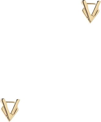 Bottega Veneta Earrings, female, Yellow, ONE SIZE, Geometric VShaped Earrings