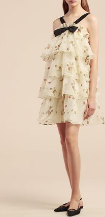 Rebecca Taylor Cherry Tiered Organza Dress