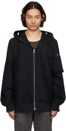Rick Owens Bauhaus bomber jacket サイズ 52 RICK OWENS Bauhaus Kinetix Cotton-Faille Bomber Jacket for