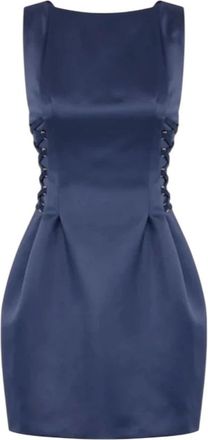 Elisabetta Franchi Stijlvol 100%Pl Mode Accessoire - Dames - Feestkleedjes - Blauw - S - Kleedjes