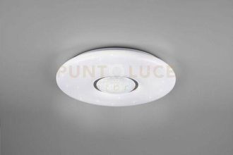 Reality Lia plafoniera led 20W 2400lm, 3000 - 6000KCON tecnologia multifunzione wiz diffusore effetto cielo stellato e centrale effetto cristallo d. 41CM