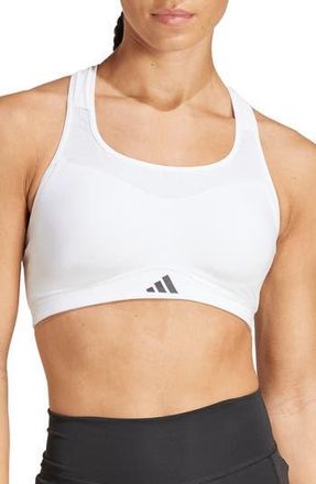 adidas TLRDIM HS Low Impact Sports Bra in White at Nordstrom Rack, Size 4X-Large Dd/f