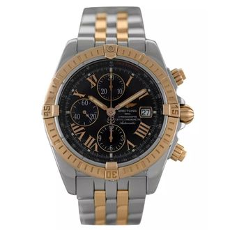 Breitling Pre-owned Breitling C13356 Chronograph Automatic Chronometer Black Dial Mens Watch C13356