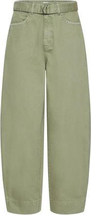 Ichi IH Olia Wide Jeans - Dames - Loose Fit Jeans - Groen - W31 L32 - Katoen - Jeans