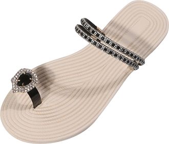 Generic Closed Sandals Women, Womens Shoes Fashion Flat Soft Sole Sandals Casual Retro Summer Shoes Non-Slip Shoes Women, black, 8.5 UK