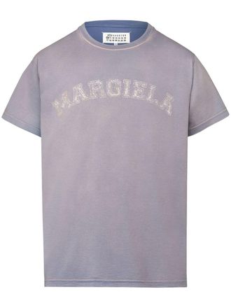 Maison Margiela T-shirt con stampa - Viola