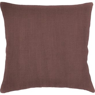 Anaya with Love So Soft Linen Euro Pillow with Down Alternative Insert in Chestnut Brown at Nordstrom, Size 26X26