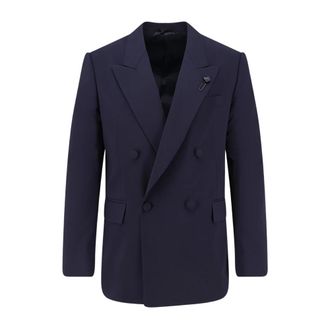 Lardini Heren, Jassen, Blauw, Maat: M Wol