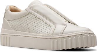 Clarks Mayhill Bay Platform Sneaker in Off White Leather at Nordstrom Rack, Size 9.5