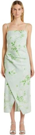 Marella Midi Jurken - Dames - Casual kleedjes - Groen - L - Kleedjes