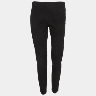 Joseph Black Gabardine Straight Fit Leggings