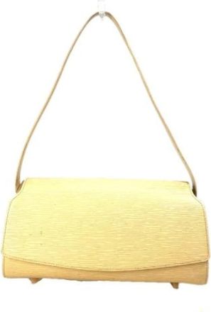 Louis Vuitton Tweedehands leren Louis Vuitton tassen - Dames - Vintage Schoudertas - Geel - ONE Size - Leer - Vintage