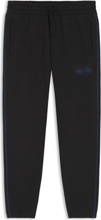 HUGO BOSS Logo-artwork tracksuit bottoms in cotton terry