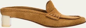 Maison Margiela 25mm Suede Mule Loafers