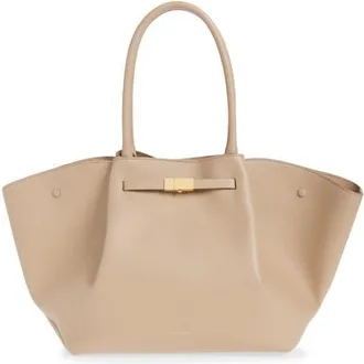 DeMellier New York Leather East/West Tote in Light Taupe at Nordstrom