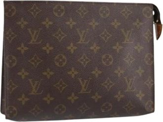 Louis Vuitton Pre-owned Clutches, female, Brown, Size: ONE SIZE Pre-owned Vintage Canvas Clutch