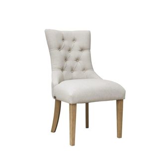 Robin des Bois Juego de 2 sillas de madera y lino cord&oacute;n