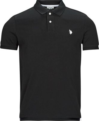 U.S.Polo Association Polo King Zwart Wit - Heren - Polos - Zwart - XL - Katoen - Tops