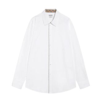 Burberry Heren, Overhemden, Wit, Maat: XL Katoen
