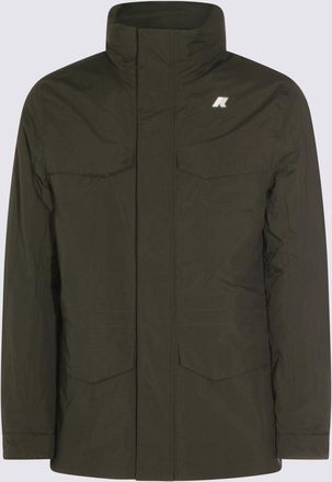 K-Way Jackets Green Blackish-Uomo