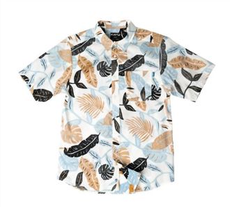 Kavu Printed Top Spot Cotton Shirt In Palm Palm