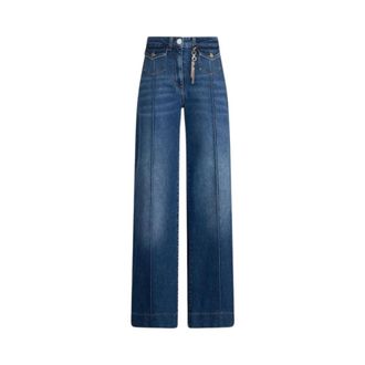Liu Jo Rechte jeans - Dames - Jeans - Blauw - Maat: W30 Zijde