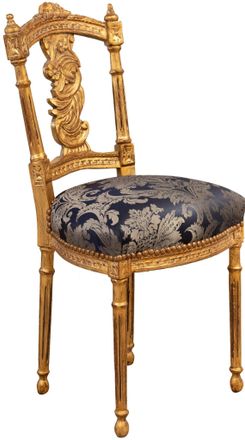 Biscottini International Biscottini - Silla De Estilo Franc&eacute;s Luis Xvi En Madera De Haya Maciza