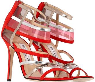 Jimmy Choo London Womens Suede Maitai Sandal (Authentic Pre-Loved)