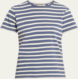 Nili Lotan Lana Striped Short-Sleeve T-Shirt