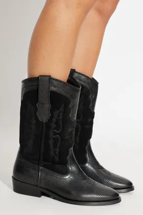 Zadig&Voltaire Tex Western Wild Ankle Boots, Womens, Black