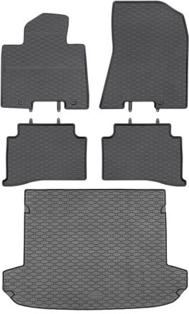OEM Kia Sportage Iv Suv De Enero De 2016 A Diciembre De 2021. Juego De Alfombrillas De Goma Para Coche Y Alfombrilla Para Maletero