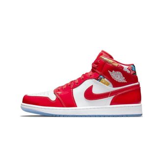Nike Jordan 1 Mid SE Barcelona Sweater - unisex - Sport - Veelkleurig - Maat: 43 EU Leer
