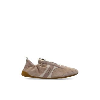 Chlo&eacute; Sneakers, female, Beige, Size: 10 US Kick Suede Sneakers