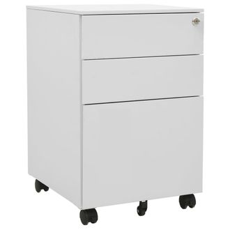 vidaXL Armario Archivador Acero Gris Claro 39x45x60 Cm Vidaxl