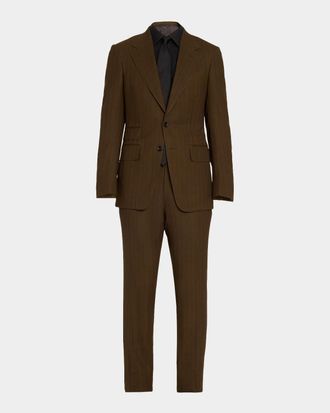 Tom Ford Men & apos;s Fresco Stripe Single-Breasted Suit