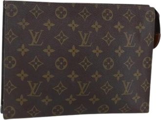 Louis Vuitton Pre-owned Clutches, female, Brown, Size: ONE SIZE Pre-owned Canvas Clutch