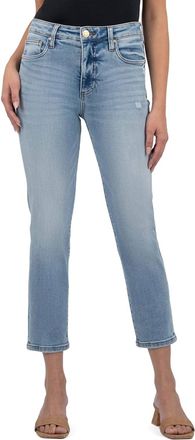 Kut from the Kloth Rachael High Rise Fab Ab Mom Regular Hem Jeans In Recognition