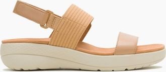 Hush Puppies Womens Hush Puppies BREATHE SLINGBACK SANDAL Womens Ankle Strap Sandals Tan - Brown - Size: 4