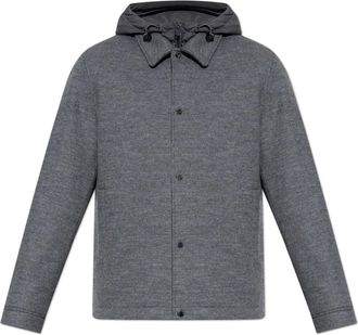 Woolrich Jassen, Heren, Grijs, XL, Katoen, Capuchonjack