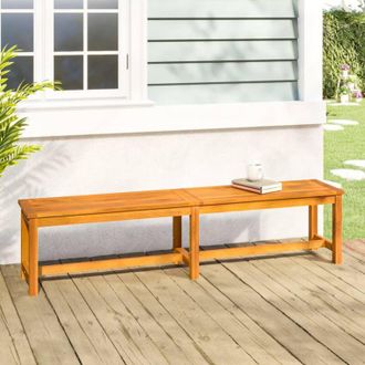 vidaXL Vidaxl - Panca da Giardino 180x35x45 cm in Legno Massello di Acacia