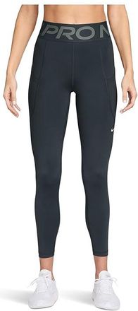 Nike Pro Sculpt Dri-FIT High-Rise 7/8 Leggings With Pockets Womens Workout Seaweed/White : LG (US 12-14), Polyester/Spandex