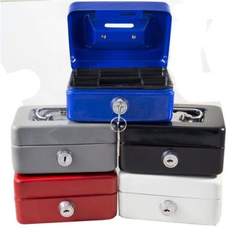 Trade Shop Trade Shop - Caja De Seguridad Para Monedas, Billetes Y Llave 200x160x90