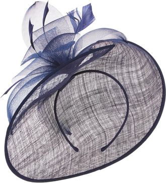 Roman Feather Detail Disc Fascinator