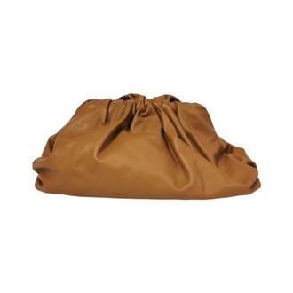 Bottega Veneta Pre-owned Womens The Pouch Clutch Brown Leather - One Size