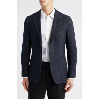 Vince Icon Relaxed Fit Wool Blend Sport Coat in Dark Blue at Nordstrom Rack, Size 40 Regular
