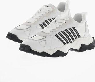 Dsquared2 Leather and Fabric Low-Top Sneakers WAVE size 44