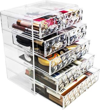 Sorbus Makeup Storage 7 Drawer Organizer in Clear at Nordstrom Rack