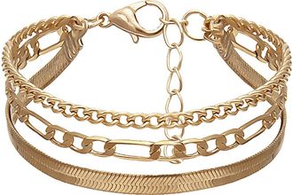 Generic Charm Womens Bracelet Jewelry Gifts Bangle Adjustable Silver Fashion Bracelets Men Digital Watches (Gold, One Size)